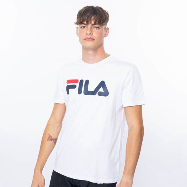 Camisetas Manga Corta Fila Hombre Blancas - Deckle - España 730815XSZ